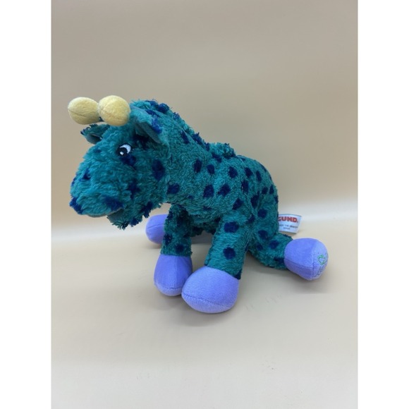 Gund Other - GUND Topper The Giraffe Plush 12" Memorial Hermann Green Polka Dot Toy 041628